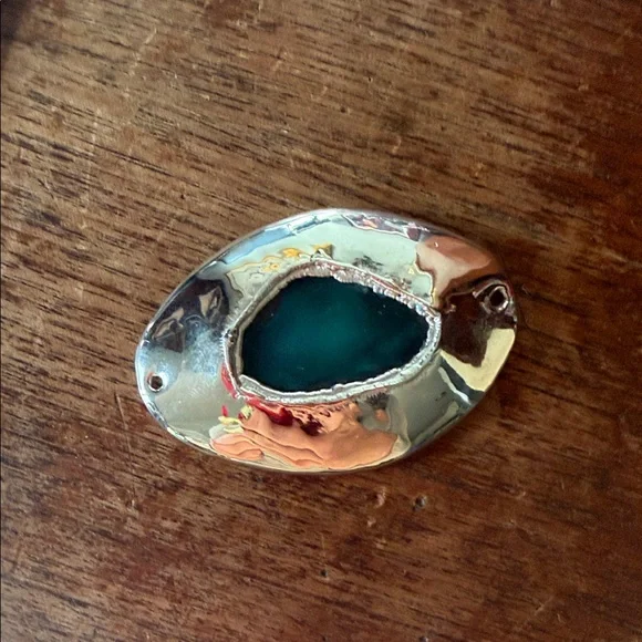 Silver and Teal Louis Carmen Talisman - Picture 4 of 5